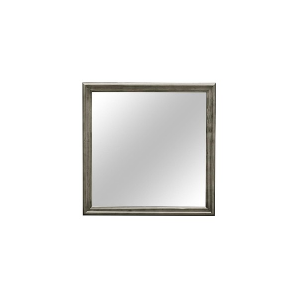 HomeStock Global Greatness Classic Square Wood Framed Dresser Mirror -