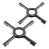 SPARES2GO Universal Gas Stove Hob Reducer Ceramic Pan Support Moka Trivet Stand (Small 130mm, Medium 150mm)
