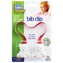 Baby Buddy Bib Clip, Red,1 Count