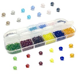 Gocelyn 2mm Crystal Glass Beads of Electroplate AB Color, Faceted Rondelle Beads Natural Loose Beads Section for Women Jewelry Making DIY Bracelet Necklace Earrings Accessories