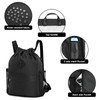 WANDF Drawstring Backpack Sports Bag with Shoe Compartment Water Resistant