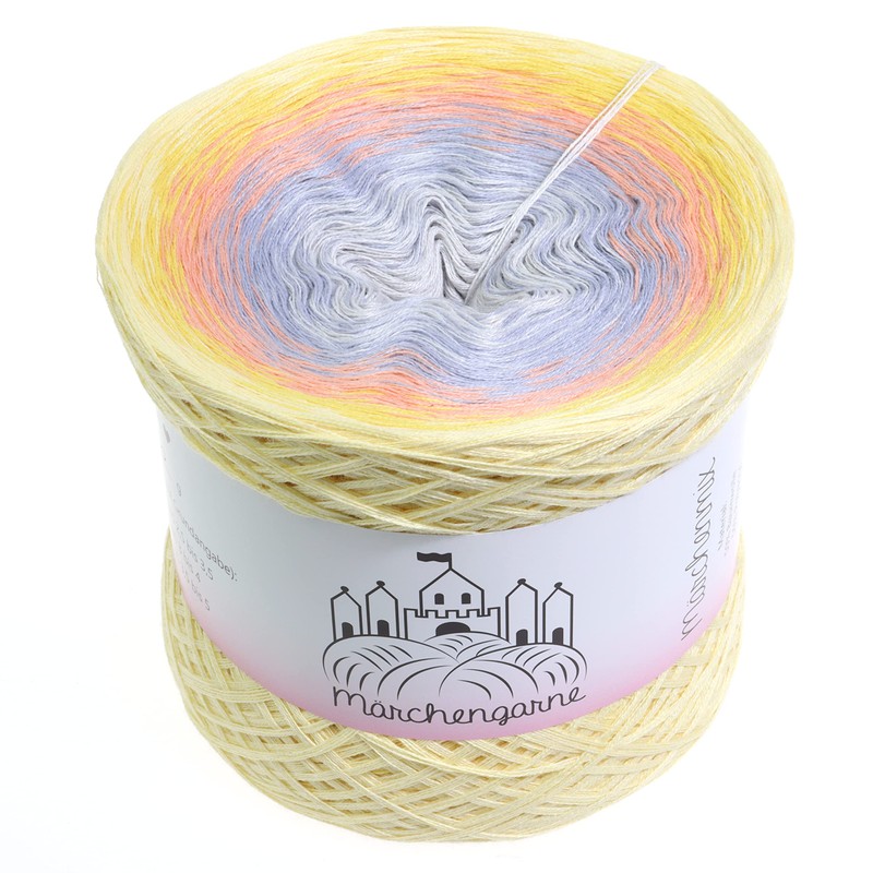Sunny Gradient Yarn Vanilla Exterior 200 g 4-Ply Bobbel Wool