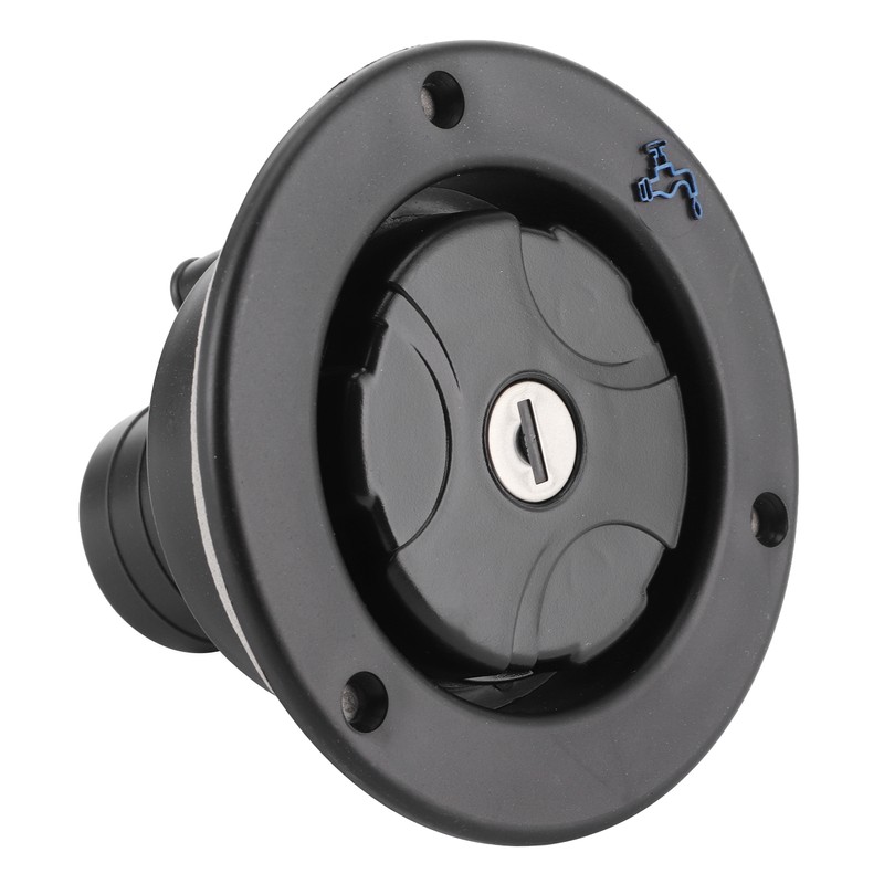 Gravity Freshwater Inlet Lockable Leakproof Water Filler Cap with 2