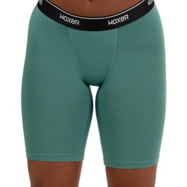 Woxer Womens Boxers - Biker 9" Boy Shorts Underwear for Women - Boxers for Women - Jade