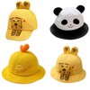 Cute Summer Kids Sun Hat - Baby Duck Soft Bonnet Cap Cap Yellow Chick 3ea