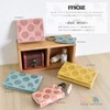 Mozu NO.86043 Women's Smart Key Case, Genuine Leather, Dot Smart