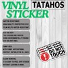 (3Pcs) Do Not Touch Anti Theft System Stickers Funny Sarcastic