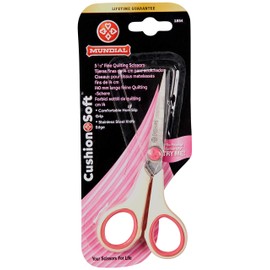 Mundial Cushion Soft Fine Quilting Scissors 5-1/2"-Double Knife Edge