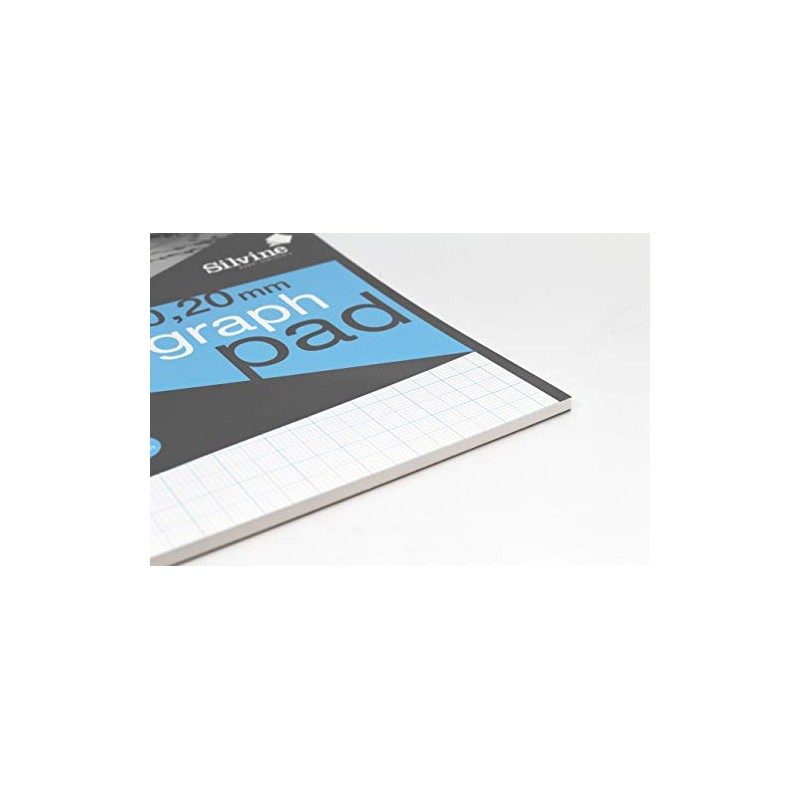 Silvine A4 Professional Graph Pad. 50 Sheets of Quality 90gsm