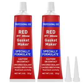 RTV Silicone Gasket Maker, High Temp Silicone Resist Oil, Anti-Freeze RTV Silicone Sealant for Engines, Gearboxes, Pumps, Superchargers (Red, 170g)