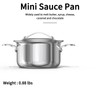 Macevia Mini Sauce Pan with Lid,Stainless Steel Butter Warmer Mini
