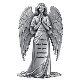 ANOWVI Guardian Angel Visor Clips for Cars，Reads Never Drive Faster Than Your Guardian Angel CAN Fly, New Driver Gifts, Car Accessories