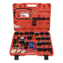 LABLT 28 PCS Universal Vacuum Radiator Test Detection Tool Coolant Pressure Tester Kit