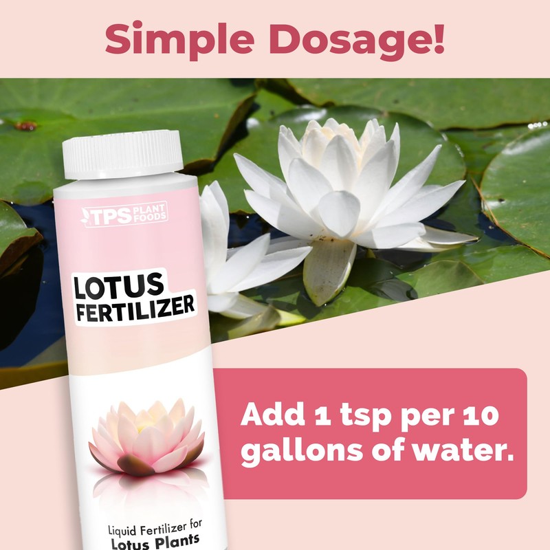 Lotus Fertilizer, Complete Lotus Plant Food, 8 oz (250mL)