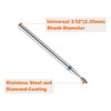 sourcing map 6pcs 120-140/200-230 Grits Diamond Grinding Bit 1.8mm Oval