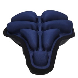 Bicycle Seat Cushion | JFT Shock‑Absorption Inflatable Saddle Cover | Mountain Bicycle Non‑Slip Bike Air Padded Cover | Blue