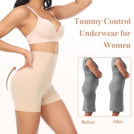 JOYSHAPER Shapewear Shorts for Women Under Dress Tummy Control Boyshorts High Waisted Body Shaper Slip Shorts Thigh Slimmer