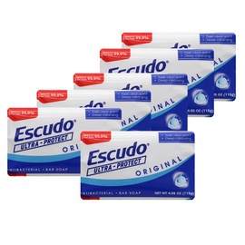 Escudo Ultra-Protect Original Antibacterial Bar Soap, 4.05 oz, 6 Pack, Fresh Clean Scent