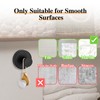 Luazvilkpsar Pack of 4 Suction Cup Hooks, Suction Hooks, Extra