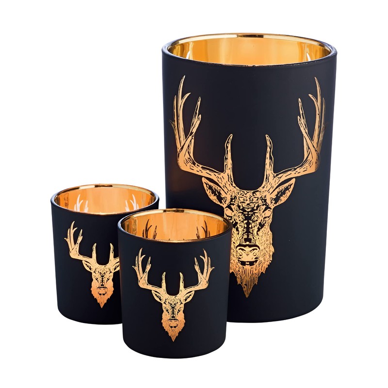 EDZARD Lio Tea Light Holder Set of 2 (Height 8