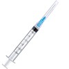 100 Pack Disposable 3ml/cc Lab Syringes with 23Ga 1 Inch