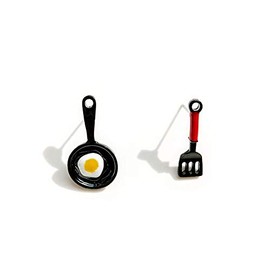 Mini Egg Basket Earrings Creative Hand-made Dangle Hypoallergenic Sterling Silver Candy Bag Lollipop Earrings for Women - Candy