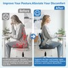 XZdream Seat Cushion, Office Chair Cushion with Lumbar Support Pillow,