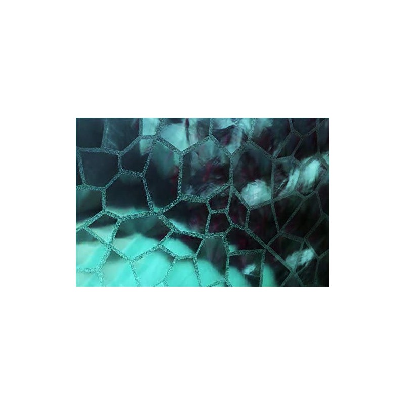 Adwaita 3D Watercube Shower Curtain Liner,No Odors, Eco Friendly (Teal)