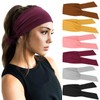 DRESHOW 6 Pack Women Headbands Wide Elastic Hair Bands Head