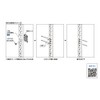 Shelf Post Fixing Parts for Gypsum Board SP-SK Sugatsune LAMP