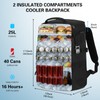 TONRUYN Tactical Insulated Cooler Backpack 40 Cans Double Deck Coolers