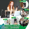 Wireless Doorbell, Waterproof Full Duplex Doorbell Wireless Upgrade, 1000ft Range,