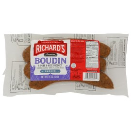 Richard's Smoked Boudin Sausage 16oz (1 Pack)