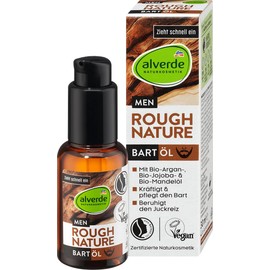alverde NATURKOSMETIK 3er-Set Hautpflege: MEN Bartöl ROUGH NATURE kräftigt & pflegt Barthaar ohne zu fetten, beugt Spannungsgefühlen vor, 30 ml + Duschgel SUMMER TIME mit Orange, 2 x 250 ml (530 ml)