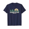 Snoqualmie WA Vintage Throwback Tee Retro 70s Design T-Shirt