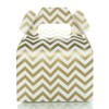 Gold Candy Favor Box Set (36 Pack) - Striped, Chevron