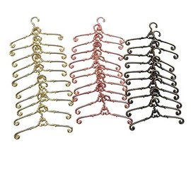 Hihomi 30pcs Doll Hanger Rack 10pcs 1/6 Clothes Clothes Doll Clothes BJD Clothes Rack Cute (4cm)