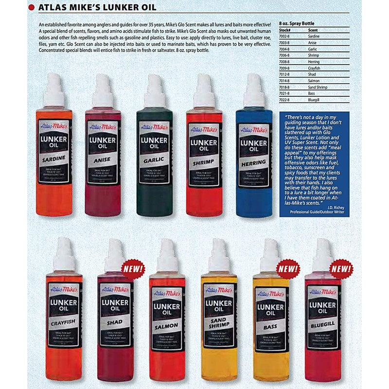 Mike's Glo Scent Bait Oils 7021-8, 8 oz, Bass
