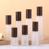 3 Pcs 60ml 2oz Empty Clear Frosted Glass Lotion Pump