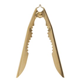 NutCracker, Stainless Steel Gold Nut Cracker Tool Crab Cracker Portable Sturdy Seafood Tool Seafood Cracker Shell Cracker for Walnut, Pecan, Macadamias, Hazelnuts, Almonds, Lobster, Crab