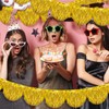 VitalCozy 3 Pcs Foil Fringe Garland Tinsel 6.56 ft Scalloped