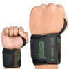EVO Fitness Pair of 18” Deep Black Weight Lifting Wrist