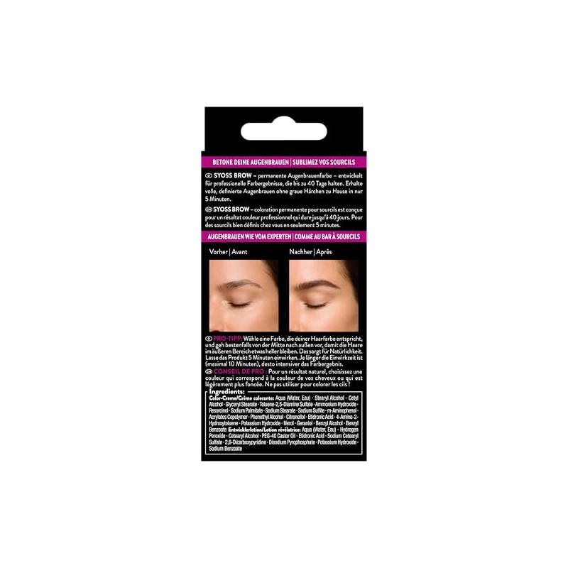 Syoss Eyebrow Kit 4-1 Dark Brown, 17 ml, Pack of