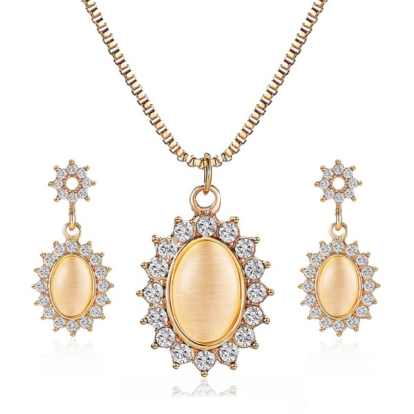 TRUMIGA Juego de Joyería para Mujer, Conjunto de Collar y