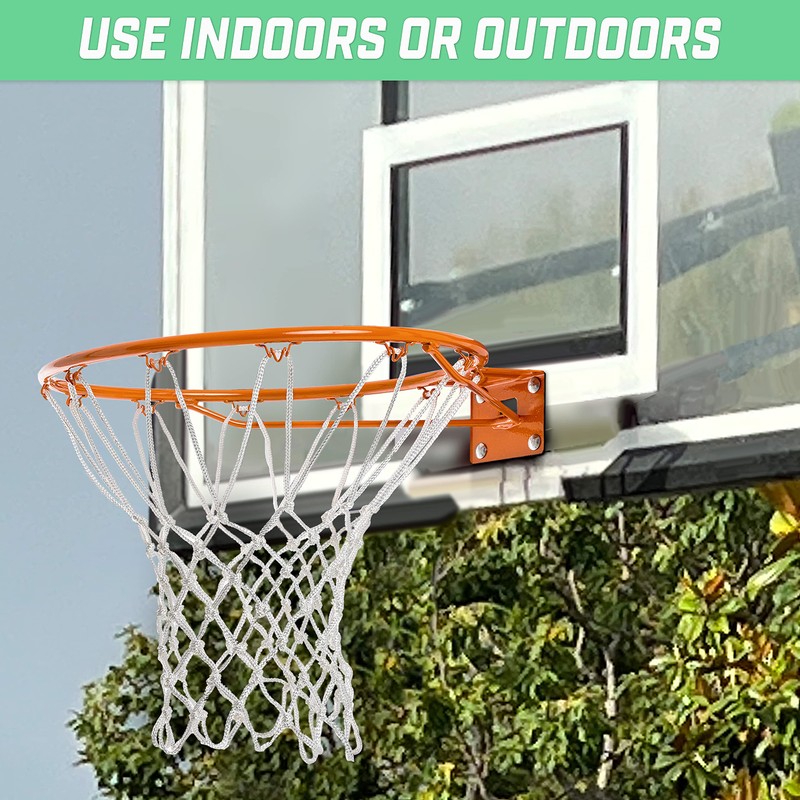 GoSports Basketball Net Replacement with 12 Loops - Heavy Duty