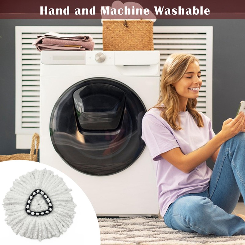 Hmfmdy Mop Replacement Heads, Spin Mop Replacement Head Mop Refill