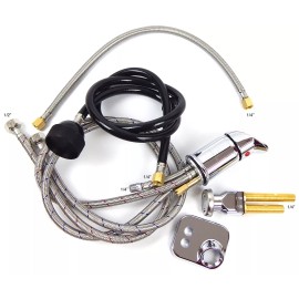 Beauty Headquarters UPC Certified Salon Shampoo Bowl Faucet, Sprayer & Vacuum Breaker