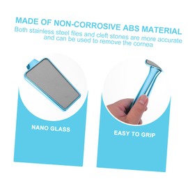 Beavorty 1pc Foot Care Exfoliating Tool Dual-sided Callus Remover for Smooth Feet Lightweight and Portable Scrubber for Home and Professional Use for Hard Skin and Dead Skin Removal