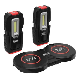 Sealey Inspection Light 3W COB & 1W SMD LED (x2) & Double Wireless Charging Base - LEDWCBCOMBO3