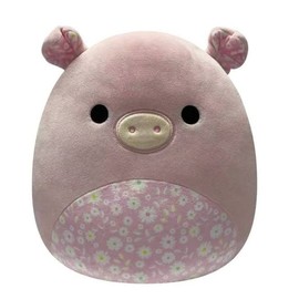 Squishmallow 12" Peter The Pink Pig with Floral Belly